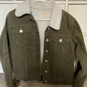 Green Corduroy PacSun Jacket